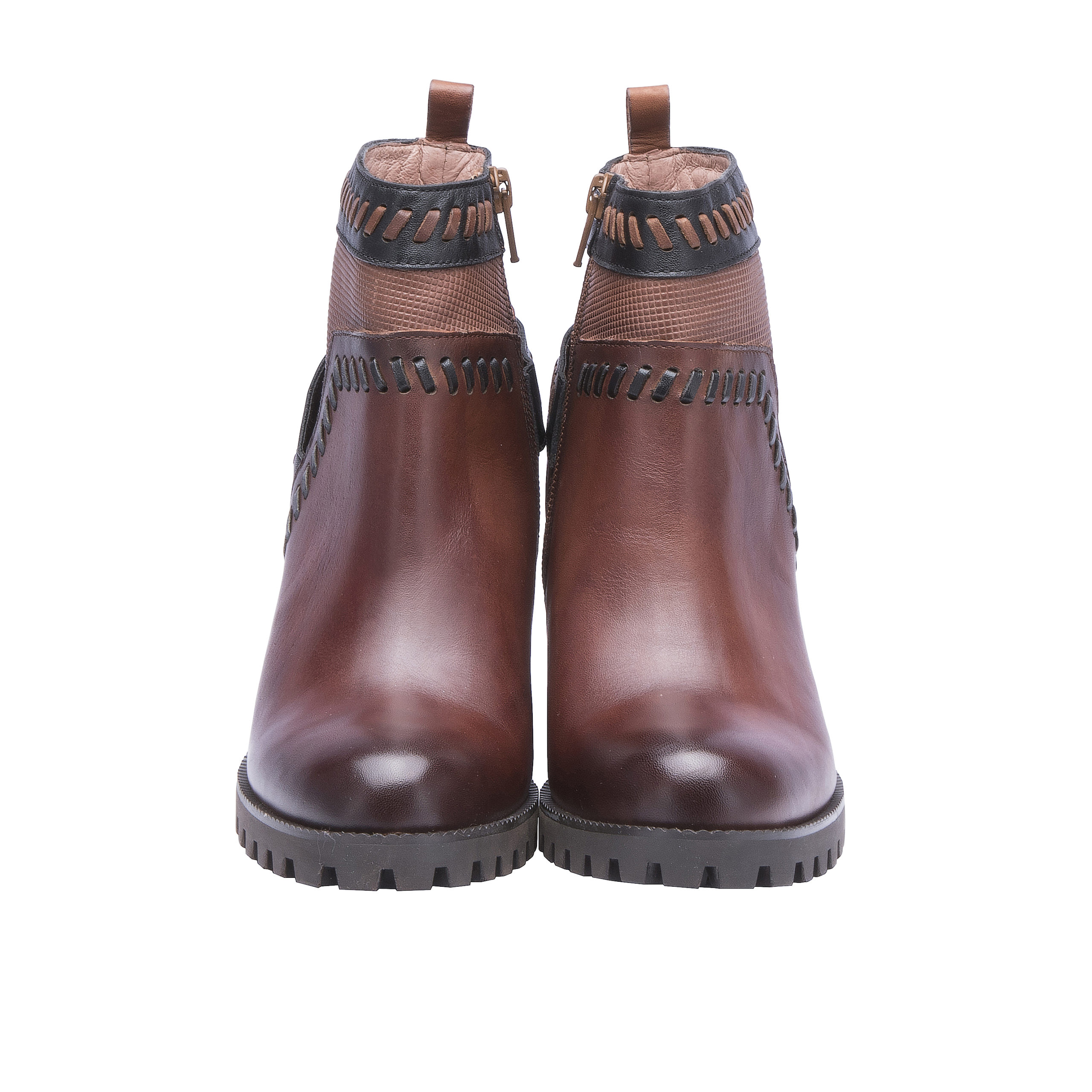Ludik Tan and Black Short Boot - Image 2