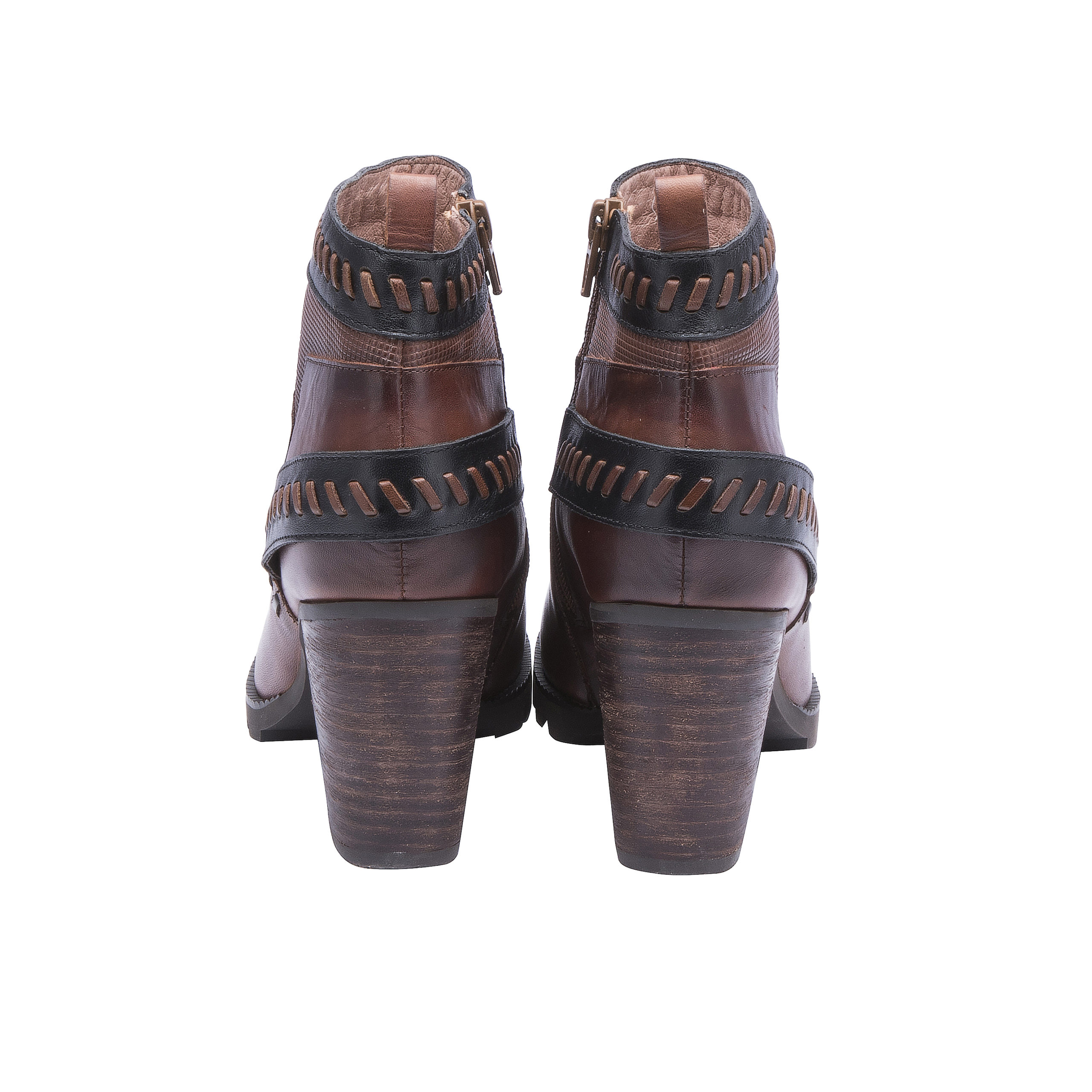 Ludik Tan and Black Short Boot - Image 3
