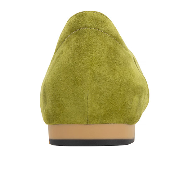Olive Suede Ballerina's - Image 3