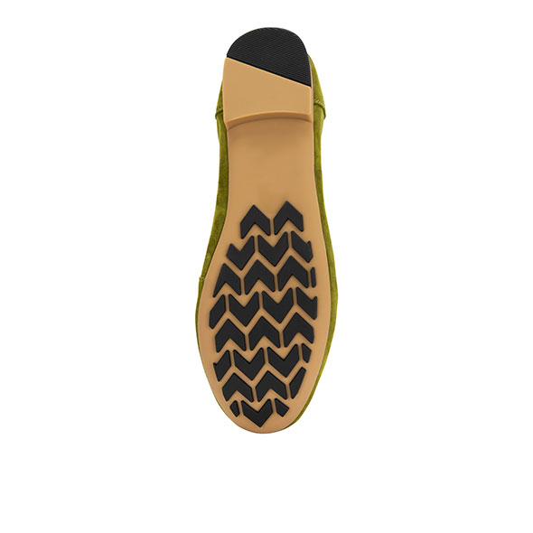 Olive Suede Ballerina's - Image 4