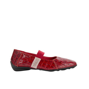 Red Crocodile Print