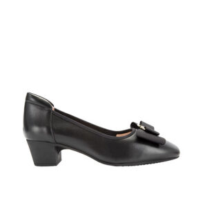 Black Classic Bow Pump Heels